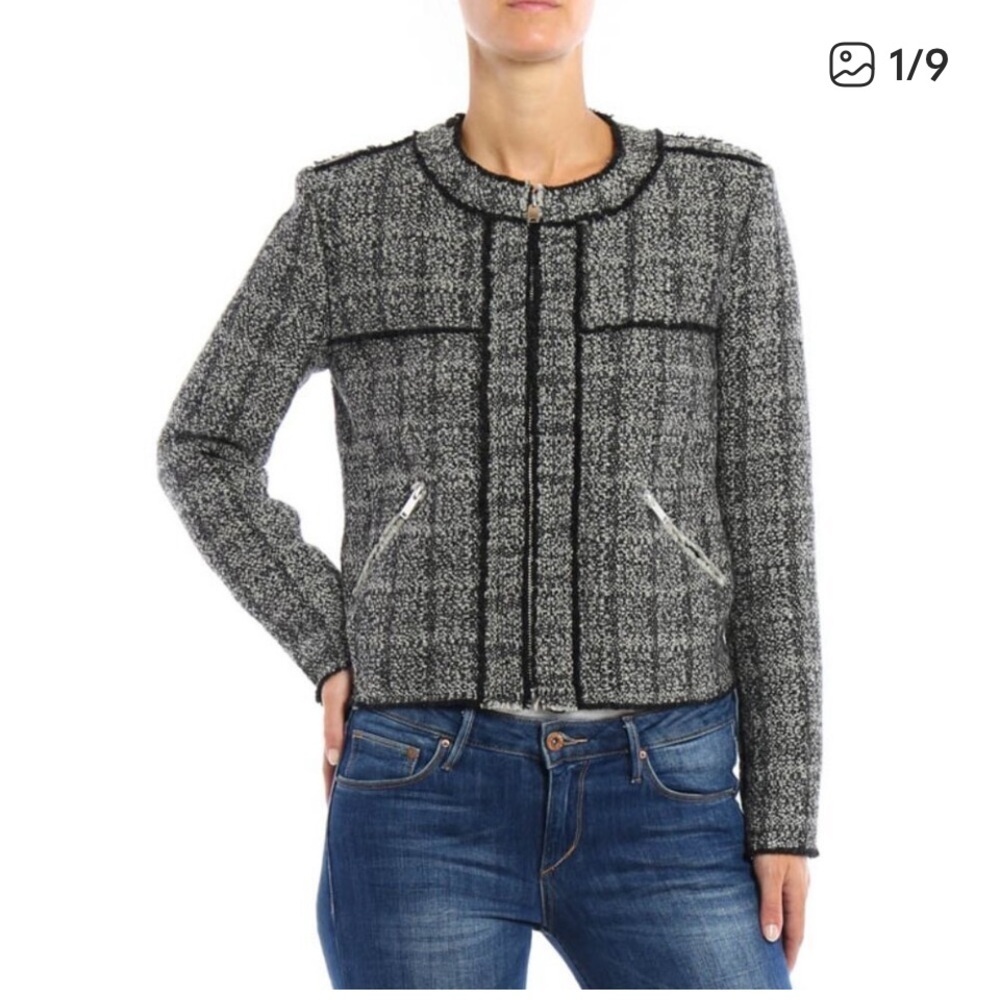 Isabel Marant Etoile $430
Laura Wool Tweed Zip Jacket Designer winter boucle